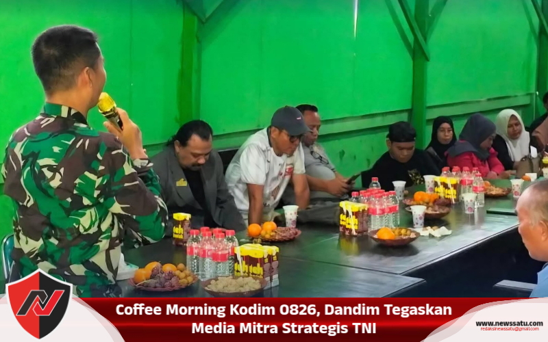 Coffee Morning Kodim 0826, Dandim Tegaskan Media Mitra Strategis TNI
