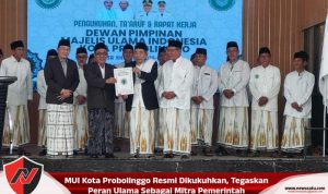 MUI Kota Probolinggo Resmi Dikukuhkan, Tegaskan Peran Ulama Sebagai Mitra Pemerintah