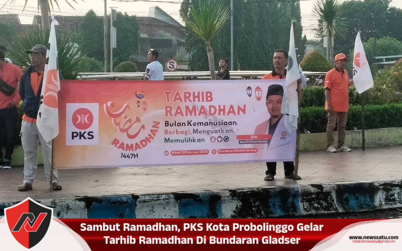 Sambut Ramadhan, PKS Kota Probolinggo Gelar Tarhib Ramadhan Di Bundaran Gladser