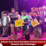 Belasan Grup Patrol Ramaikan Festival Ansor Di Kedopok Kota Probolinggo