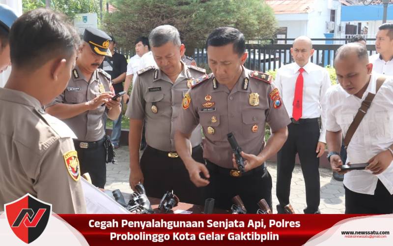 Cegah Penyalahgunaan Senjata Api, Polres Probolinggo Kota Gelar Gaktibplin