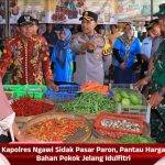 Kapolres Ngawi Sidak Pasar Paron, Pantau Harga Bahan Pokok Jelang Idulfitri