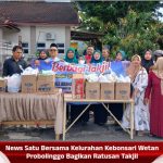 News Satu Bersama Kelurahan Kebonsari Wetan Probolinggo Bagikan Ratusan Takjil
