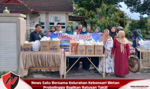 News Satu Bersama Kelurahan Kebonsari Wetan Probolinggo Bagikan Ratusan Takjil