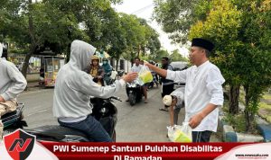 PWI Sumenep Santuni Puluhan Disabilitas Di Ramadan