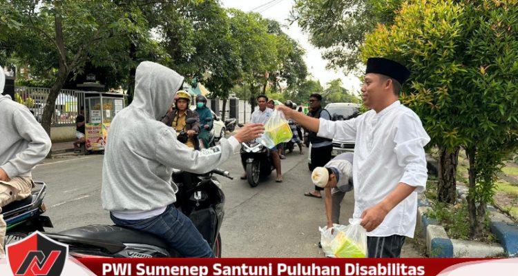 PWI Sumenep Santuni Puluhan Disabilitas Di Ramadan