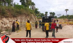 Polda Jatim Ringkus Oknum Kades dan Terduga Aktor Tambang Ilegal Di Sumenep