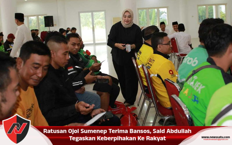 Ratusan Ojol Sumenep Terima Bansos, Said Abdullah Tegaskan Keberpihakan Ke Rakyat