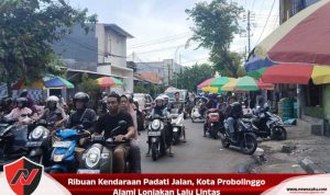 Ribuan Kendaraan Padati Jalan, Kota Probolinggo Alami Lonjakan Lalu Lintas