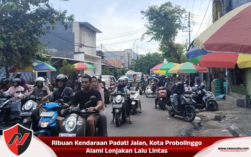 Ribuan Kendaraan Padati Jalan, Kota Probolinggo Alami Lonjakan Lalu Lintas