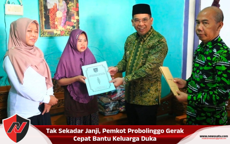 Tak Sekadar Janji, Pemkot Probolinggo Gerak Cepat Bantu Keluarga Duka