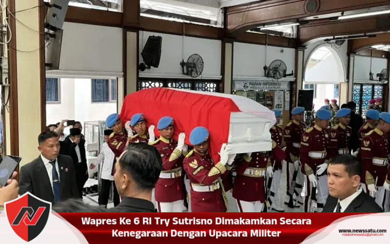 Wapres Ke 6 RI Coba Sutrisno Dimakamkan Secara Kenegaraan Dengan Upacara Militer