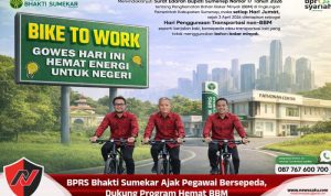 BPRS Bhakti Sumekar Ajak Pegawai Bersepeda, Dukung Program Hemat BBM