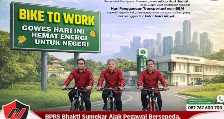 BPRS Bhakti Sumekar Ajak Pegawai Bersepeda, Dukung Program Hemat BBM