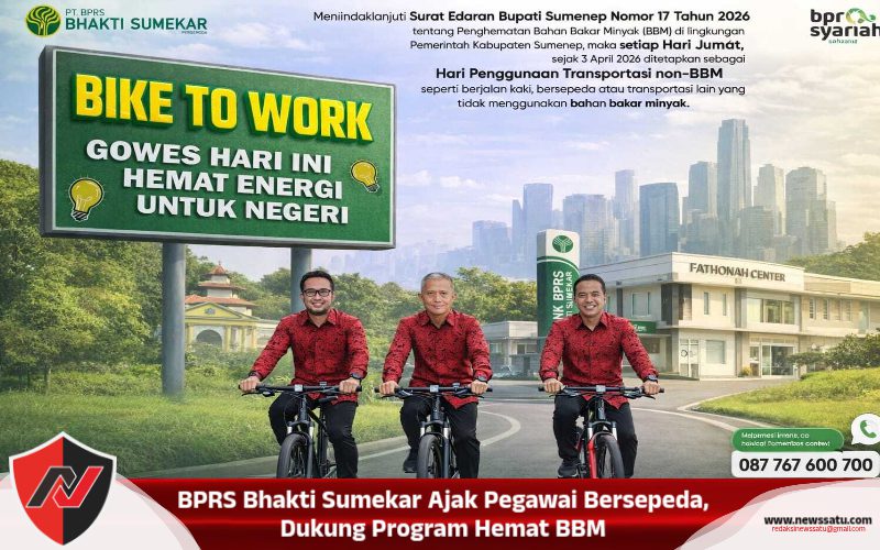 BPRS Bhakti Sumekar Ajak Pegawai Bersepeda, Dukung Program Hemat BBM