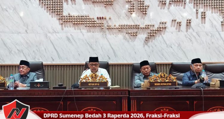 DPRD Sumenep Bedah 3 Raperda 2026, Fraksi-Fraksi Soroti Arah Kebijakan Publik