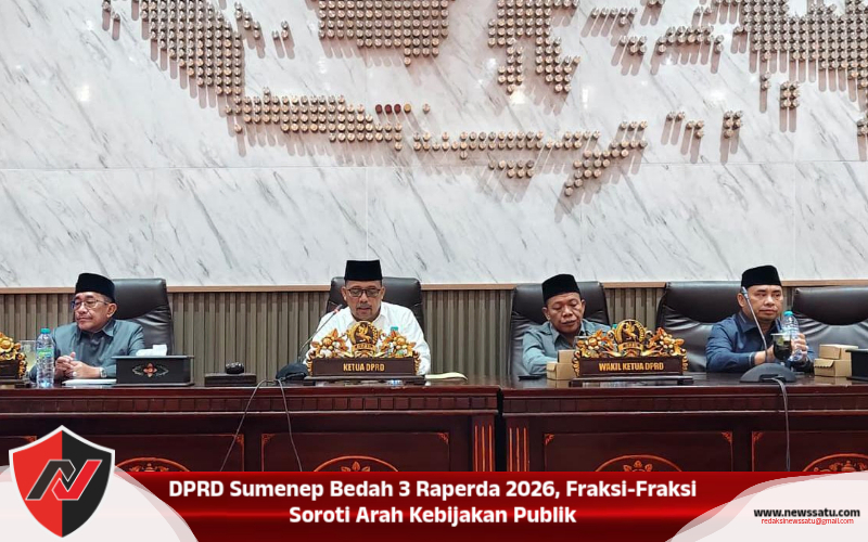 DPRD Sumenep Bedah 3 Raperda 2026, Fraksi-Fraksi Soroti Arah Kebijakan Publik
