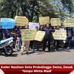 Kader NasDem Kota Probolinggo Demo, Desak Tempo Minta Maaf