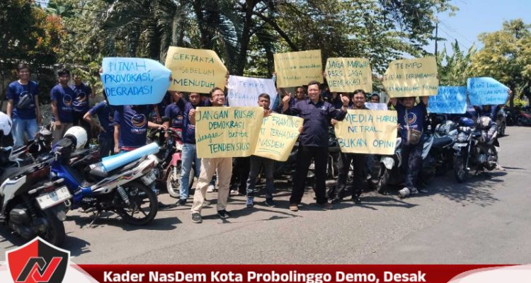 Kader NasDem Kota Probolinggo Demo, Desak Tempo Minta Maaf
