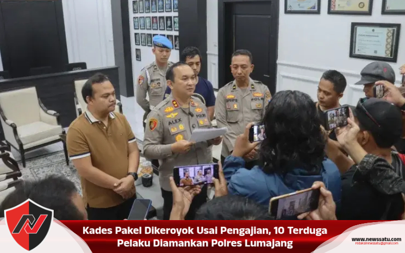Kades Pakel Dikeroyok Usai Pengajian, 10 Terduga Pelaku Diamankan Polres Lumajang