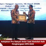 Kebijakan Pro Rakyat Antar Said Abdullah Raih Penghargaan HPN 2026