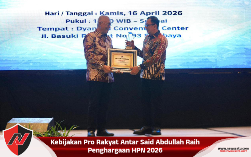Kebijakan Pro Rakyat Antar Said Abdullah Raih Penghargaan HPN 2026