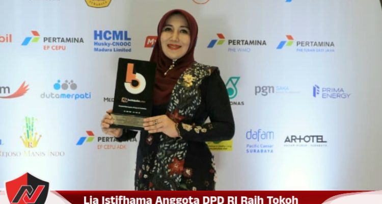 Lia Istifhama Anggota DPD RI Raih Tokoh Perempuan Jatim 2026