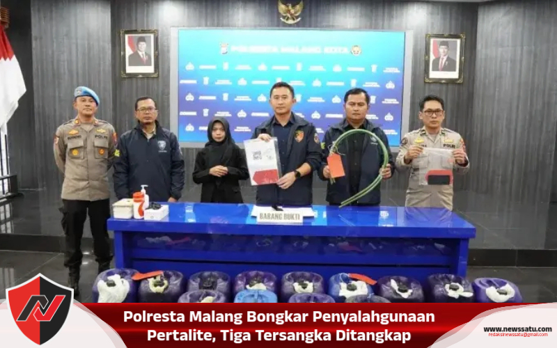 Polresta Malang Bongkar Penyalahgunaan Pertalite, Tiga Tersangka Ditangkap