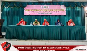 GOW Sumenep Salurkan 100 Paket Sembako Untuk Warga Membutuhkan