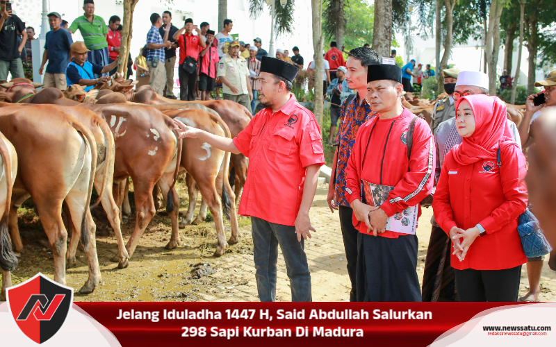 Jelang Iduladha 1447 H, Said Abdullah Salurkan 298 Sapi Kurban Di Madura