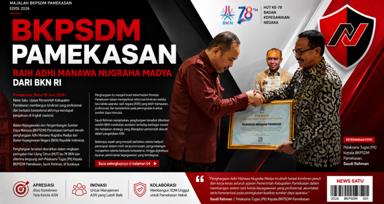 BKPSDM Pamekasan Raih Adhi Manawa Nugraha Madya Dari BKN RI