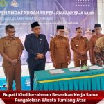 Bupati Kholilurrahman Resmikan Kerja Sama Pengelolaan Wisata Jumiang Atas