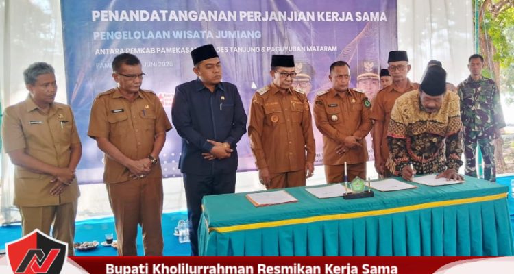 Bupati Kholilurrahman Resmikan Kerja Sama Pengelolaan Wisata Jumiang Atas