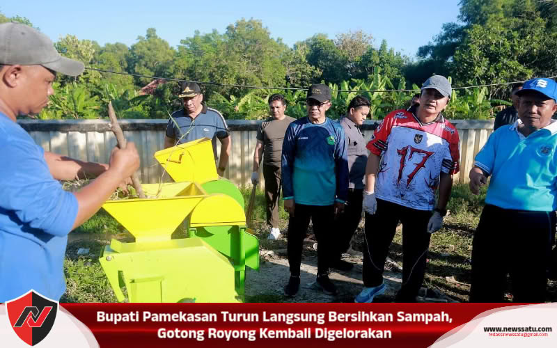 Bupati Pamekasan Turun Langsung Bersihkan Sampah, Gotong Royong Kembali Digelorakan