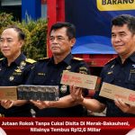 Jutaan Rokok Tanpa Cukai Disita Di Merak-Bakauheni, Nilainya Tembus Rp12,6 Miliar