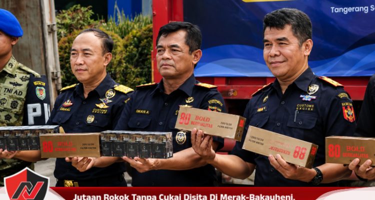 Jutaan Rokok Tanpa Cukai Disita Di Merak-Bakauheni, Nilainya Tembus Rp12,6 Miliar