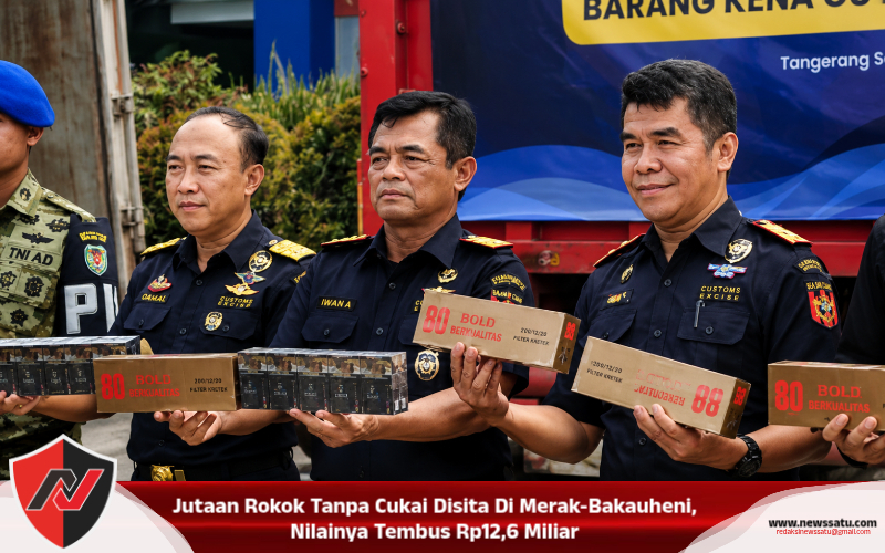 Jutaan Rokok Tanpa Cukai Disita Di Merak-Bakauheni, Nilainya Tembus Rp12,6 Miliar