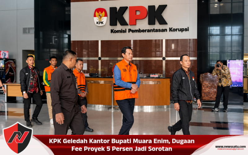 KPK Geledah Kantor Bupati Muara Enim, Dugaan Fee Proyek 5 Persen Jadi Sorotan