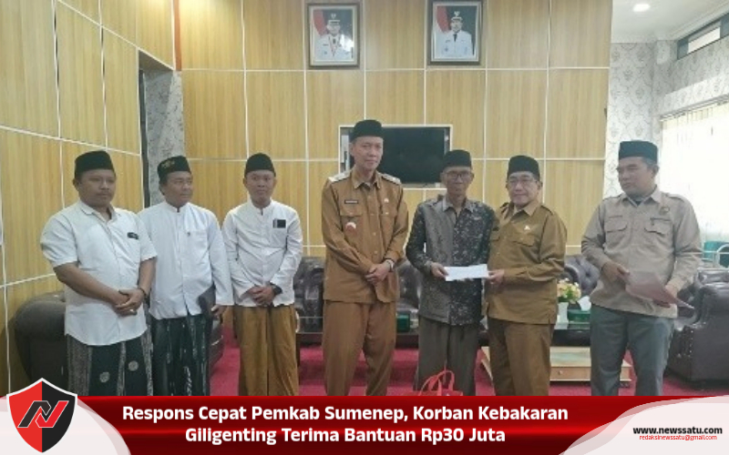 Respons Cepat Pemkab Sumenep, Korban Kebakaran Giligenting Terima Bantuan Rp30 Juta