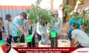 Wali Kota Probolinggo Kerahkan 200 RW Bersih-Bersih Massal, Pasar Baru Jadi Fokus Utama