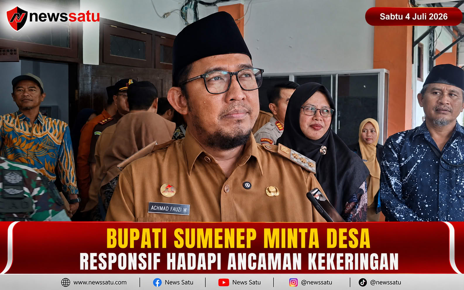 Bupati Sumenep Minta Desa Responsif Hadapi Ancaman Kekeringan