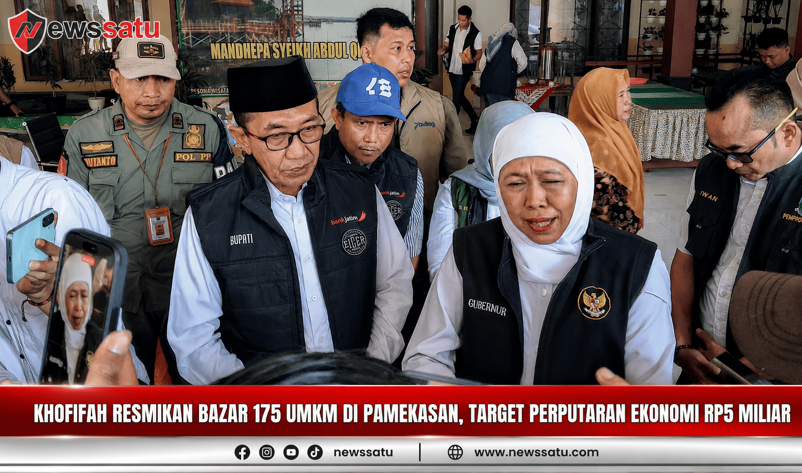 Khofifah Resmikan Bazar 175 UMKM di Pamekasan, Target Perputaran Ekonomi Rp5 Miliar
