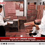 Polda NTT Ungkap Dugaan Peredaran 185.420 Batang Rokok Tanpa Legalitas