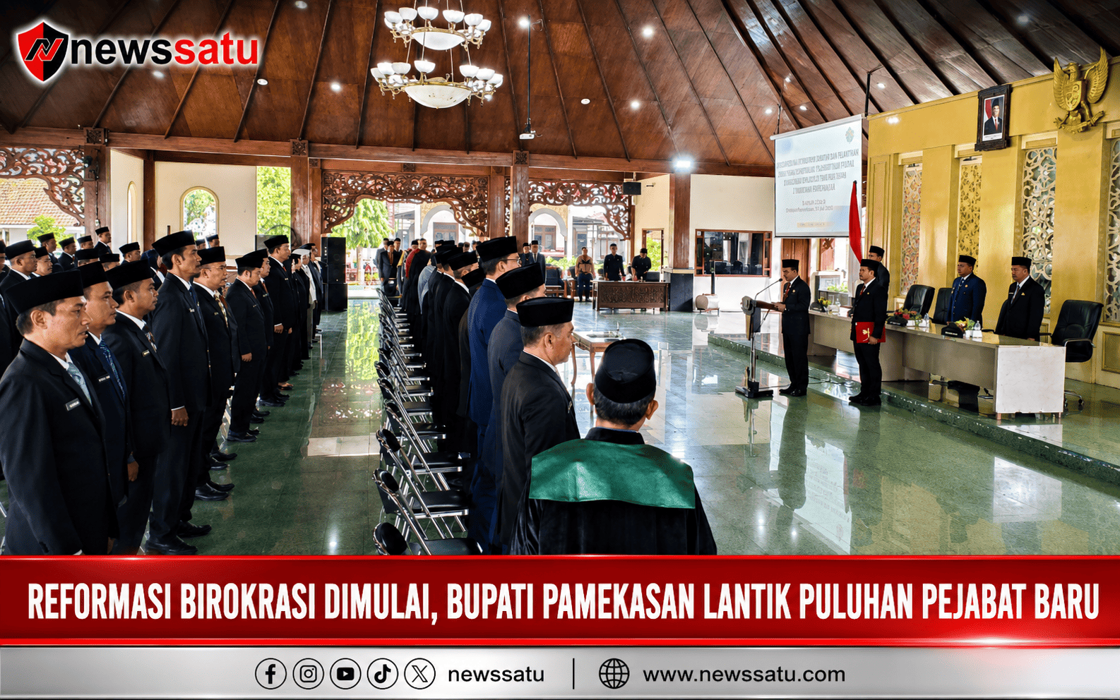 Reformasi Birokrasi Dimulai, Bupati Pamekasan Lantik Puluhan Pejabat Baru
