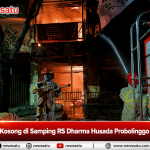 Rumah Kosong di Samping RS Dharma Husada Probolinggo Terbakar