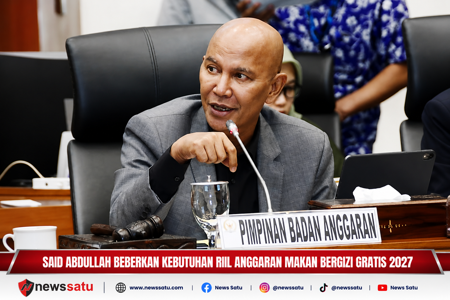 Said Abdullah Beberkan Kebutuhan Riil Anggaran Makan Bergizi Gratis 2027