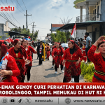 Emak-Emak Gemoy Curi Perhatian di Karnaval Budaya Probolinggo, Tampil Memukau Di HUT RI ke-81