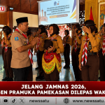 Jelang Jamnas 2026, Kontingen Pramuka Pamekasan Dilepas Wakil Bupati