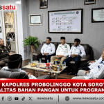 Kapolres Probolinggo Kota Soroti Kualitas Bahan Pangan Untuk Program MBG