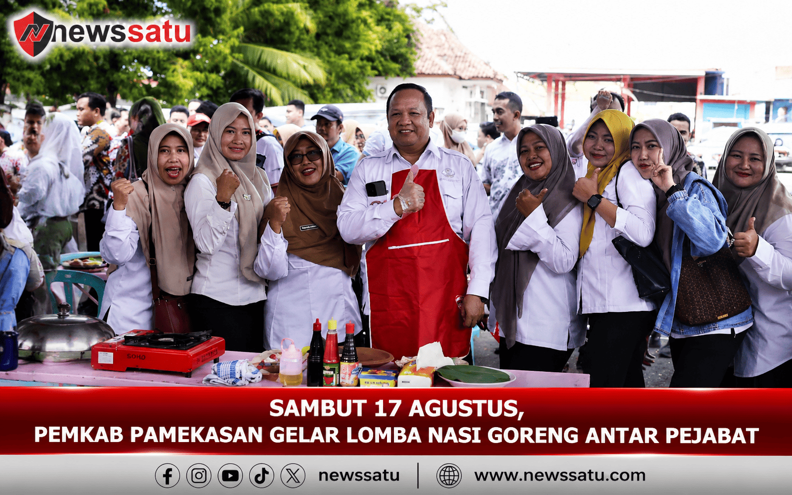Sambut 17 Agustus, Pemkab Pamekasan Gelar Lomba Nasi Goreng Antar Pejabat